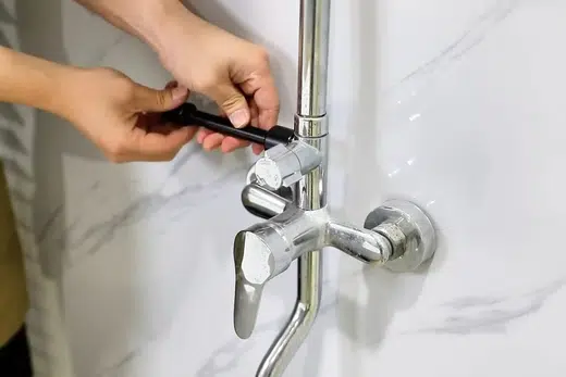 Bathroom rough-in plumbing and fixture area during remodel work related to Shower and Bathtub Installation in Monrovia
